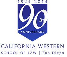 California Western School of Law - 90th Anniversary Logo